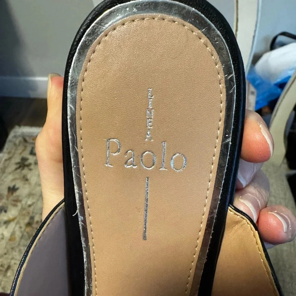 Linea Paolo ADORA Resin Chain Keeper Mules Size 9M - Picture 7 of 8